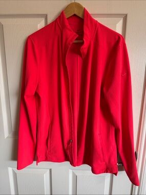 Nike Women’s Neon Pink red  Full-Zip Bomber Jacket